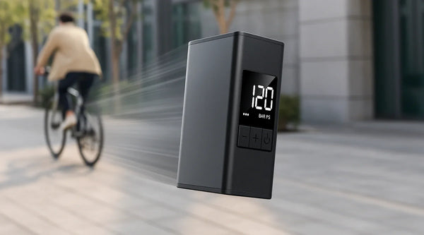 Hvor hurtigt skal en elektrisk cykelpumpe kunne pumpe?