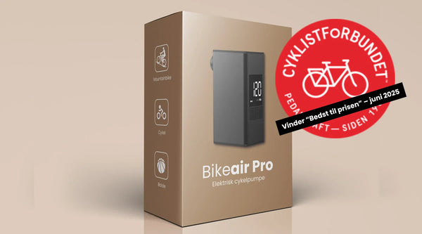 Danmarks største cykelmagasin kårer Bikeair Pro til bedste elektriske cykelpumpe til prisen