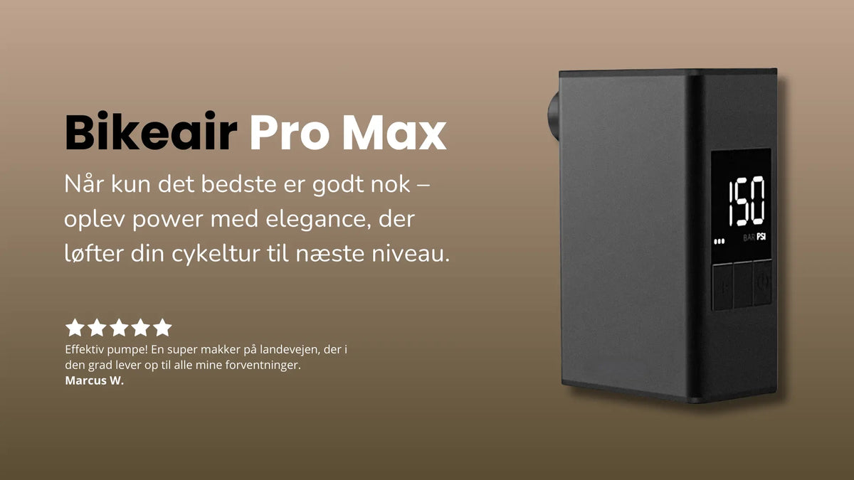 Bikeair Pro Max - elektrisk cykelpumpe, kombinerer power og elegance med topanmeldelse fra Marcus W.