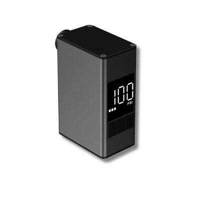 Bikeair Pro el cykelpumpe med kompakt design, præcis dækoppumpning og digitalt display til optimal trykkontrol.